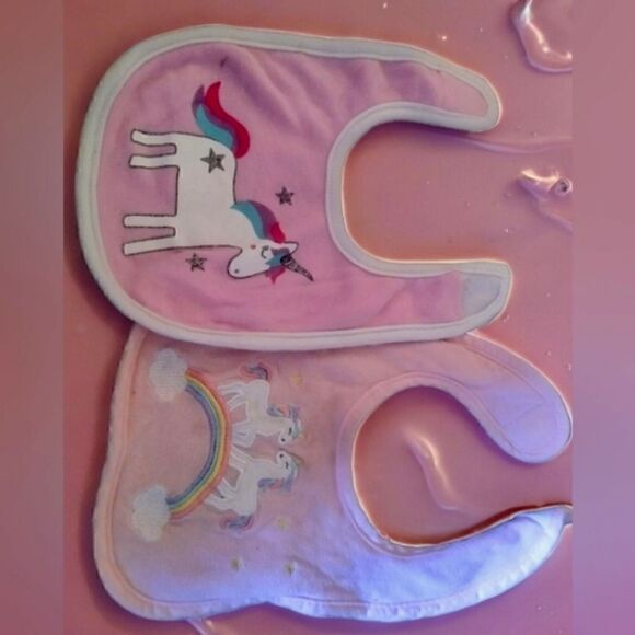 JUICY COUTURE BIBS BABY LOT SEVEN PUMA & more! 7 NEW & GENTLY USED Girls - Picture 5 of 14